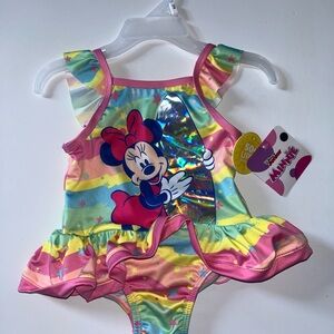 Colorful Minnie Mouse Swimsuit‎